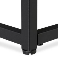 relaxdays Couchtisch rechteckig Glas schwarz 90,0 x 50,0 x 42,0 cm, 1 St.