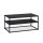 relaxdays Couchtisch rechteckig Glas schwarz 90,0 x 50,0 x 42,0 cm, 1 St.