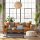 relaxdays Couchtisch rechteckig Glas schwarz 90,0 x 50,0 x 42,0 cm, 1 St.