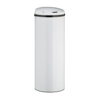 relaxdays Sensor Mülleimer 50,0 l weiß, 1 St.