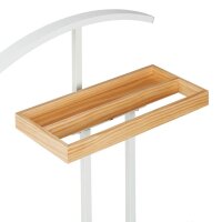 relaxdays Herrendiener weiß Holz 46,0 x 102,0 cm, 1 St.