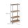 relaxdays Schwerlastregal 10033046_0 silber/braun 70,0 x 30,0 x 150,0 cm