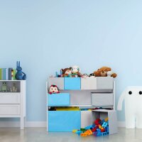 relaxdays Kinderregal Meer mehrfarbig 82,5 x 29,5 x 66,0 cm