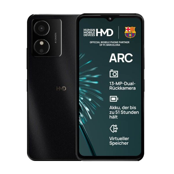 HMD Arc Smartphone shadow black 64 GB