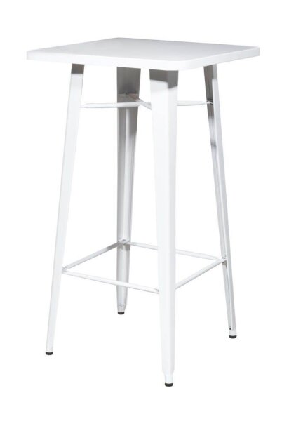 meet powered by PAPERFLOW URBAN Stehtisch quadratisch Stahl weiß 60,0 x 60,0 x 108,0 cm, 1 St.