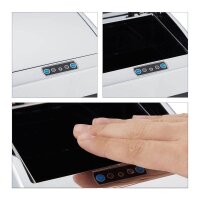 relaxdays Sensor Mülleimer 5,0 l silber