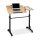 relaxdays PC-Tisch höhenverstellbar eiche hell 100,0 x 50,0 x 80,0 - 110,0 cm