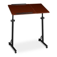 relaxdays PC-Tisch höhenverstellbar mahagoni 80,0 x...