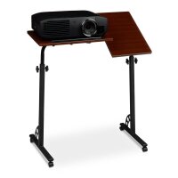 relaxdays PC-Tisch höhenverstellbar mahagoni 80,0 x 50,0 x 75,0 - 110,0 cm