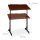 relaxdays PC-Tisch höhenverstellbar mahagoni 80,0 x 50,0 x 75,0 - 110,0 cm