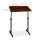 relaxdays PC-Tisch höhenverstellbar mahagoni 80,0 x 50,0 x 75,0 - 110,0 cm