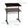 relaxdays PC-Tisch höhenverstellbar dunkelbraun 100,0 x 50,0 x 80,0 - 110,0 cm