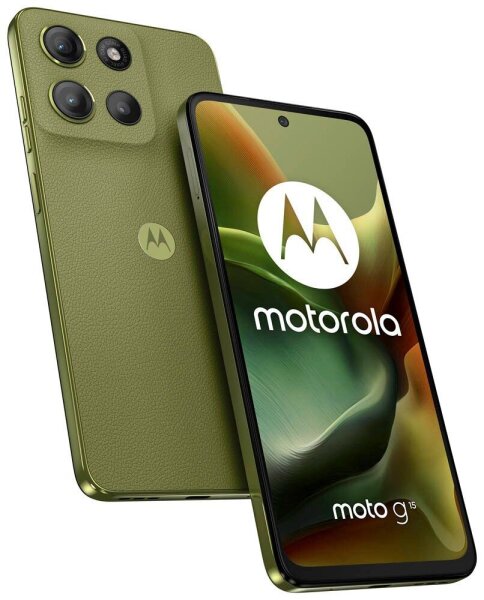MOTOROLA moto g15 Dual-SIM-Smartphone iguana green 128 GB
