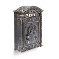 relaxdays Briefkasten Antik 10020107_490 bronze