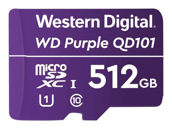 Western Digital Speicherkarte Purple SC QD101 microSDXC 512 GB