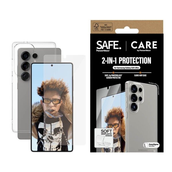 CARE by PanzerGlass® 2-IN-1 PROTECTION Schutz-Set für Samsung Galaxy S25 Ultra