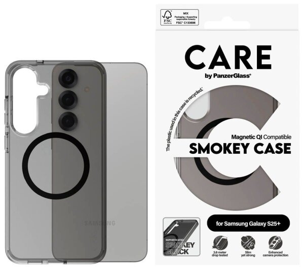 CARE by PanzerGlass® SMOKEY Handy-Cover für SAMSUNG Galaxy S25+ schwarz