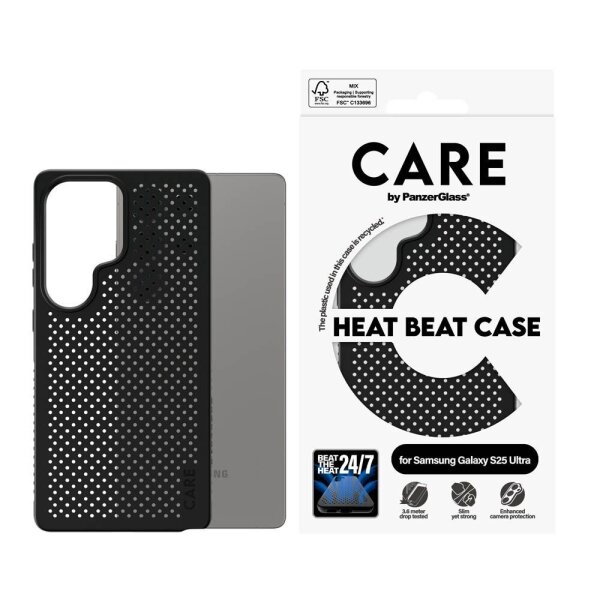 CARE by PanzerGlass® HEAT BEAT Handy-Cover für SAMSUNG Galaxy S25 Ultra schwarz