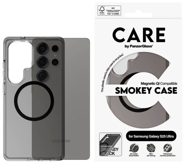 CARE by PanzerGlass® SMOKEY Handy-Cover für SAMSUNG Galaxy S25 Ultra schwarz