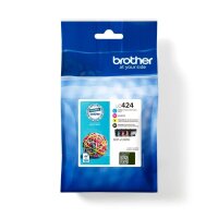 brother LC-424VAL schwarz, cyan, magenta, gelb...