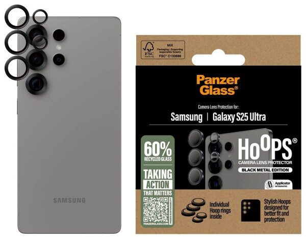 PanzerGlass™ Hoops® Kamera-Schutzglas für Samsung Galaxy S25 Ultra