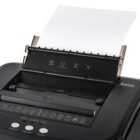 hama Premium AutoM120 Aktenvernichter mit Partikelschnitt P-4, 4 x 20 mm, bis 120 Blatt, schwarz