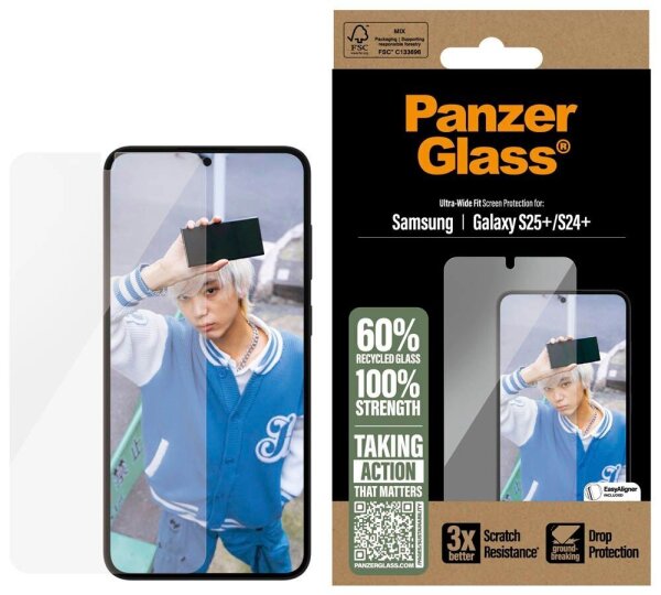 PanzerGlass™ Display-Schutzglas für Samsung Galaxy S25+