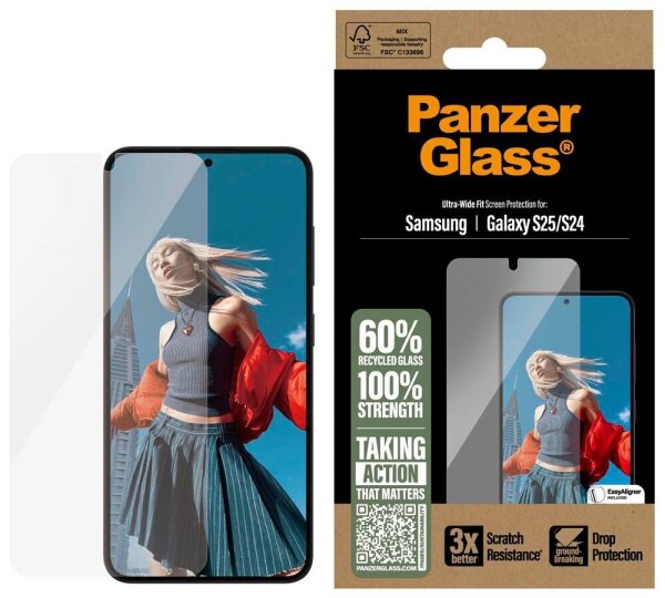 PanzerGlass™ Display-Schutzglas für Samsung Galaxy S25