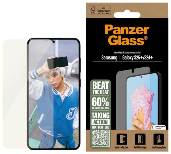 PanzerGlass™ Display-Schutzglas für Samsung Galaxy S25+