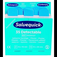 Salvequick® Pflaster Detectable 1009735V blau, 35 St.