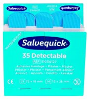 Salvequick® Pflaster Detectable 1009735V blau, 35 St.
