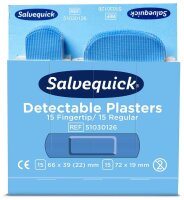 Salvequick® Pflaster Detectable 1009736V blau, 30 St.