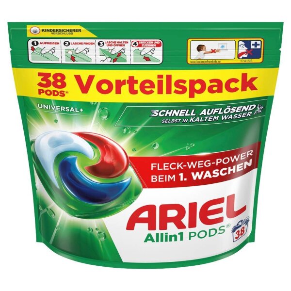 ARIEL UNIVERSAL+ Allin1 PODS Waschmittel Caps, 76 St.