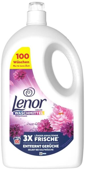 Lenor COLOR Blütentraum Waschmittel flüssig, 4,5 l