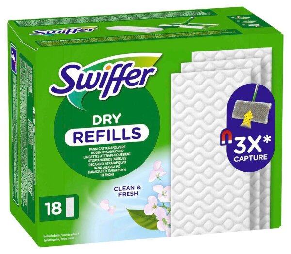 Swiffer DRY REFILLS Bodentücher, 18 St.