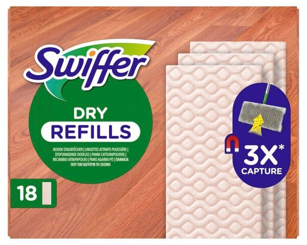 Swiffer DRY REFILLS Bodentücher, 18 St.
