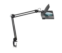 MAUL MAULvitrum LED Lupenleuchte schwarz 7 W mit Tischklemme