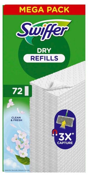 Swiffer DRY REFILLS Bodentücher, 72 St.