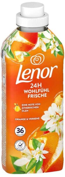 Lenor ORANGE & VERBENE Weichspüler flüssig, 0,756 l