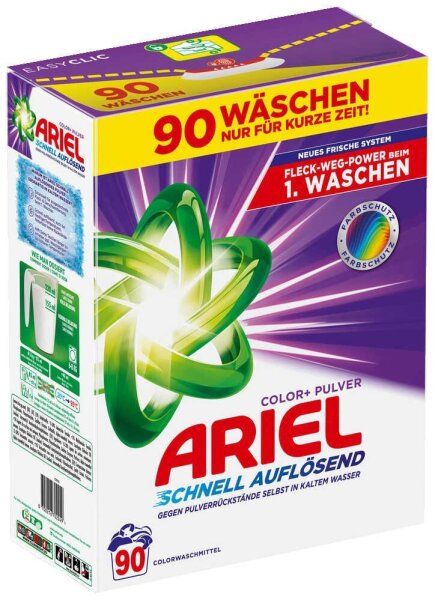 ARIEL COLOR+ Waschmittel Pulver, 4,95 kg