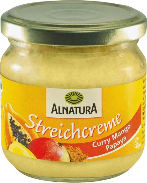 ALNATURA Bio Curry Mango Papaya Brotaufstrich, 180,0 g