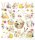 folia Aufkleber Happy Easter verschiedene Motive, 38 St.