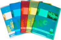5 JOLLY Heftumschläge farbsortiert Kunststoff DIN A5
