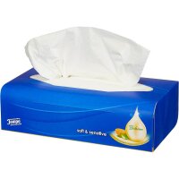Tempo Taschentücherbox soft & sensitive Duo-Pack 4-lagig weiß, 2x 90 Tücher