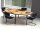 HAMMERBACHER Mehrzwecktisch buche rechteckig, Vierkantrohr schwarz, 160,0 x 80,0 x 72,0 cm