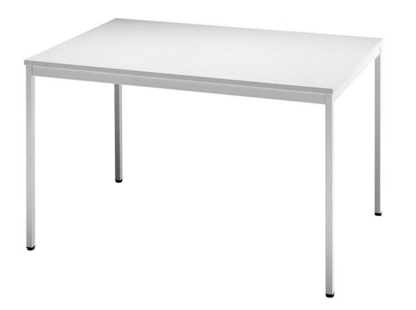 HAMMERBACHER Mehrzwecktisch lichtgrau rechteckig, Vierkantrohr grau, 120,0 x 80,0 x 72,0 cm