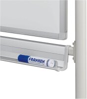 FRANKEN mobiles Whiteboard 180,0 x 120,0 cm weiß lackierter Stahl