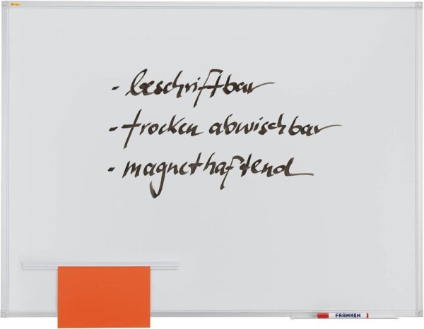 FRANKEN Whiteboard X-tra!Line SC3104 200,0 x 100,0 cm weiß lackierter Stahl