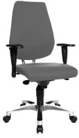 Topstar Bürostuhl Body Balance S30, SI99T23 Stoff grau, Gestell alu