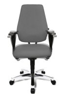 Topstar Bürostuhl Body Balance S30, SI99T23 Stoff grau, Gestell alu